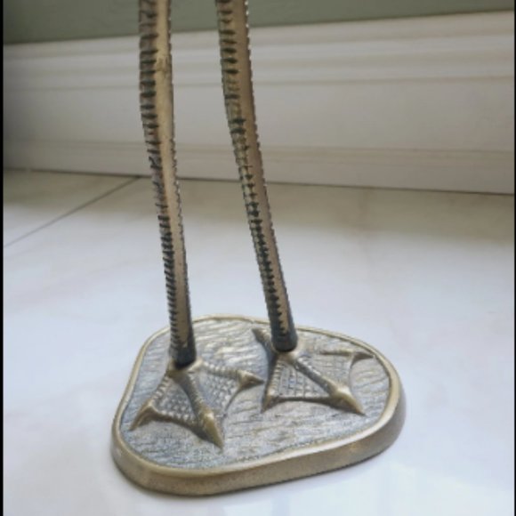 Large Mid-Century Brass Flamingo Statue By Dieter Rams 1960s Antique VERY RARE - Picture 4 of 9